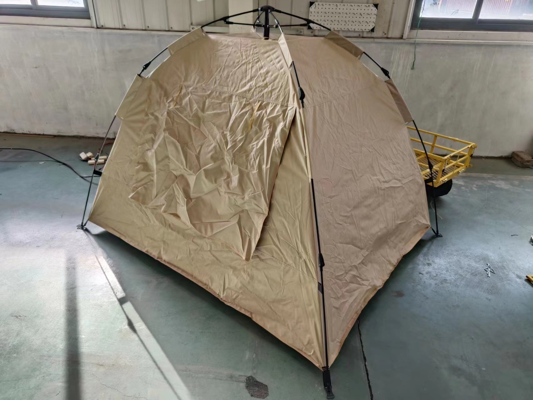 Tent, Quick Opening Automatic Tent, Waterproof And Uv Resistant Tent, Suitable For 2 3 People Camping, Picnic, Outdoor Travel Tent Khaki Khaki Classic Polyester