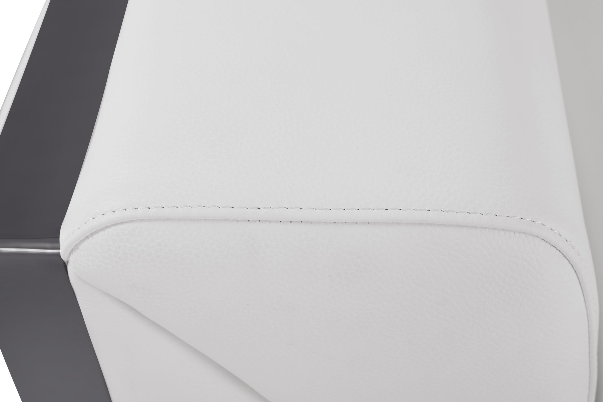 Top Grain Italian Leather Chair White Foam Leather