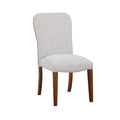 Sophia Sea Oat Dining Chair In Performance Fabric With Nail Heads Set Of 2 Espresso Foam Fabric