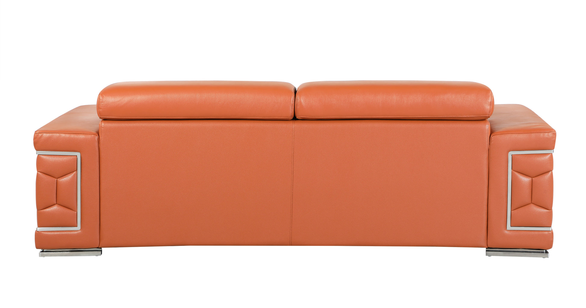 Top Grain Italian Leather Sofa Camel Foam Leather