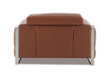 Top Grain Italian Leather Chair Camel Foam Leather