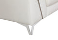Top Grain Italian Leather Chair White Foam Leather