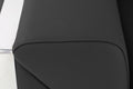 Top Grain Italian Leather Chair Dark Gray Foam Leather