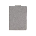 Della Modern Upholstered Castered Chair In Ashen Grey Grey Foam Fabric
