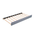 Upholstered Double Twin Size Daybed With Trundle And Drawer, Gray Gray Plywood
