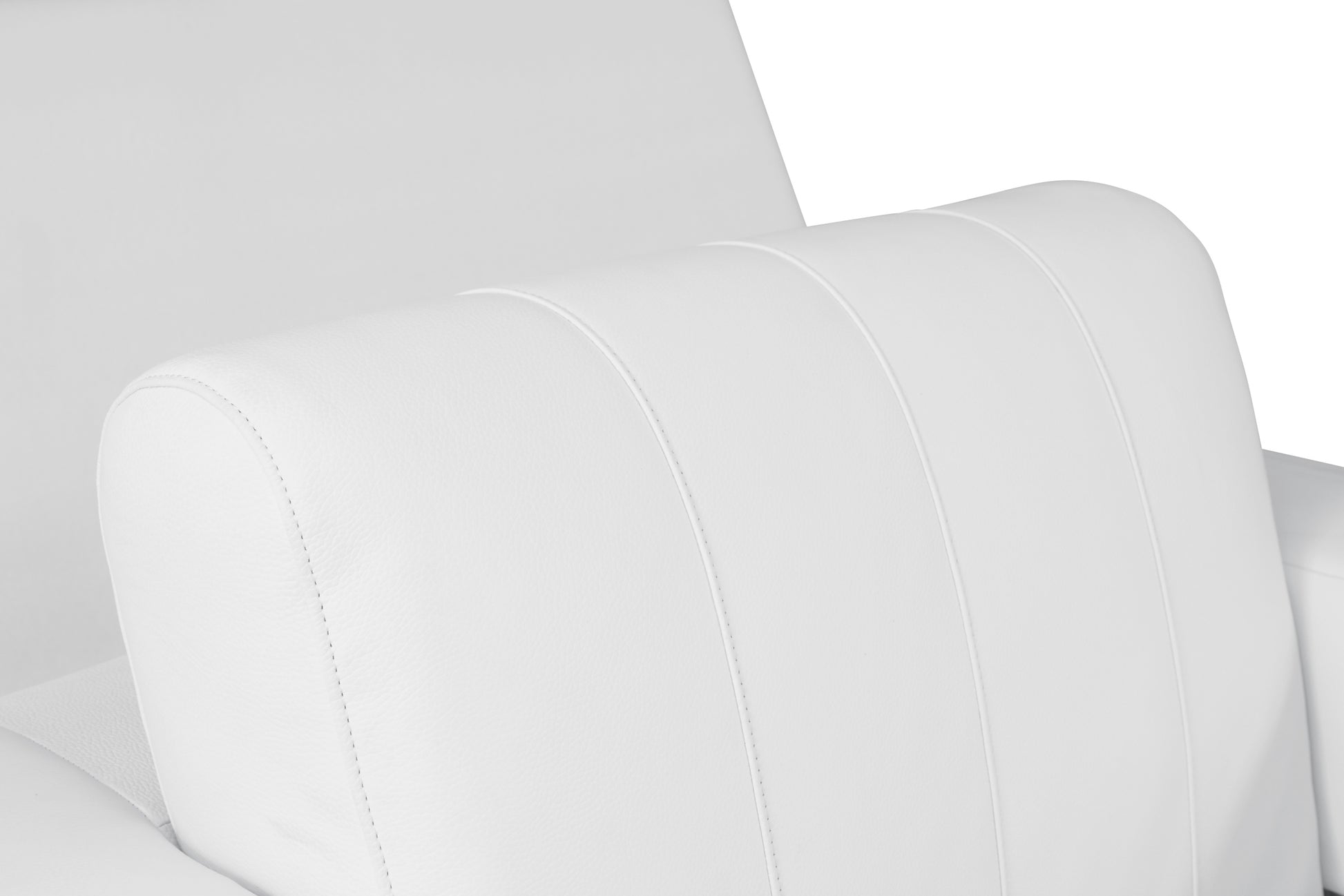 Top Grain Italian Leather Chair White Foam Leather