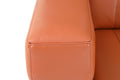 Top Grain Italian Leather Chair Camel Foam Leather