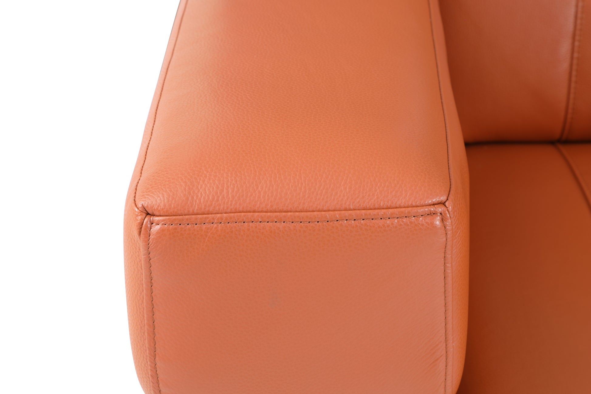 Top Grain Italian Leather Chair Camel Foam Leather