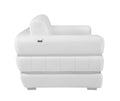 Top Grain Italian Leather Chair White Foam Leather
