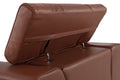 Top Grain Italian Leather Sofa Camel Foam Leather