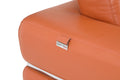 Top Grain Italian Leather Sofa Camel Foam Leather