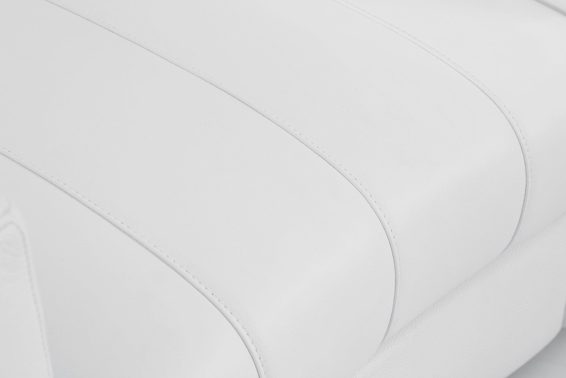 Top Grain Italian Leather Chair White Foam Leather