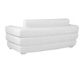 Top Grain Italian Leather Loveseat White Foam Leather