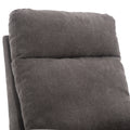 Jiada Upholstered Swivel Glider.Rocking Chair For Nursery In Dark Grey.Modern Style One Left Bag Dark Gray Metal
