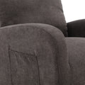Jiada Upholstered Swivel Glider.Rocking Chair For Nursery In Dark Grey.Modern Style One Left Bag Dark Gray Metal