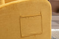 Jiada Upholstered Swivel Glider.Rocking Chair For Nursery In Yellow.Modern Style One Left Bag Yellow Metal