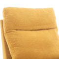 Jiada Upholstered Swivel Glider.Rocking Chair For Nursery In Yellow.Modern Style One Left Bag Yellow Metal