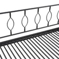 Twin Size Metal Daybed With Trundle, Daybed With Slat No Box Required Black Black Iron