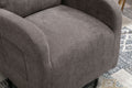 Jiada Upholstered Swivel Glider.Rocking Chair For Nursery In Dark Grey.Modern Style One Left Bag Dark Gray Metal