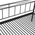 Twin Size Metal Daybed With Trundle, Daybed With Slat No Box Required Black Black Steel