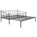 Twin Size Metal Daybed With Trundle, Daybed With Slat No Box Required Black Black Iron