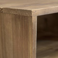 Betsy 42 Inch Reclaimed Wood Rectangle Farmhouse Coffee Table With Storage, Iron Legs, Natural Brown Brown Solid Wood