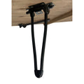 Betsy 42 Inch Reclaimed Wood Rectangle Farmhouse Coffee Table With Storage, Iron Legs, Natural Brown Brown Solid Wood
