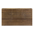 Betsy 42 Inch Reclaimed Wood Rectangle Farmhouse Coffee Table With Storage, Iron Legs, Natural Brown Brown Solid Wood