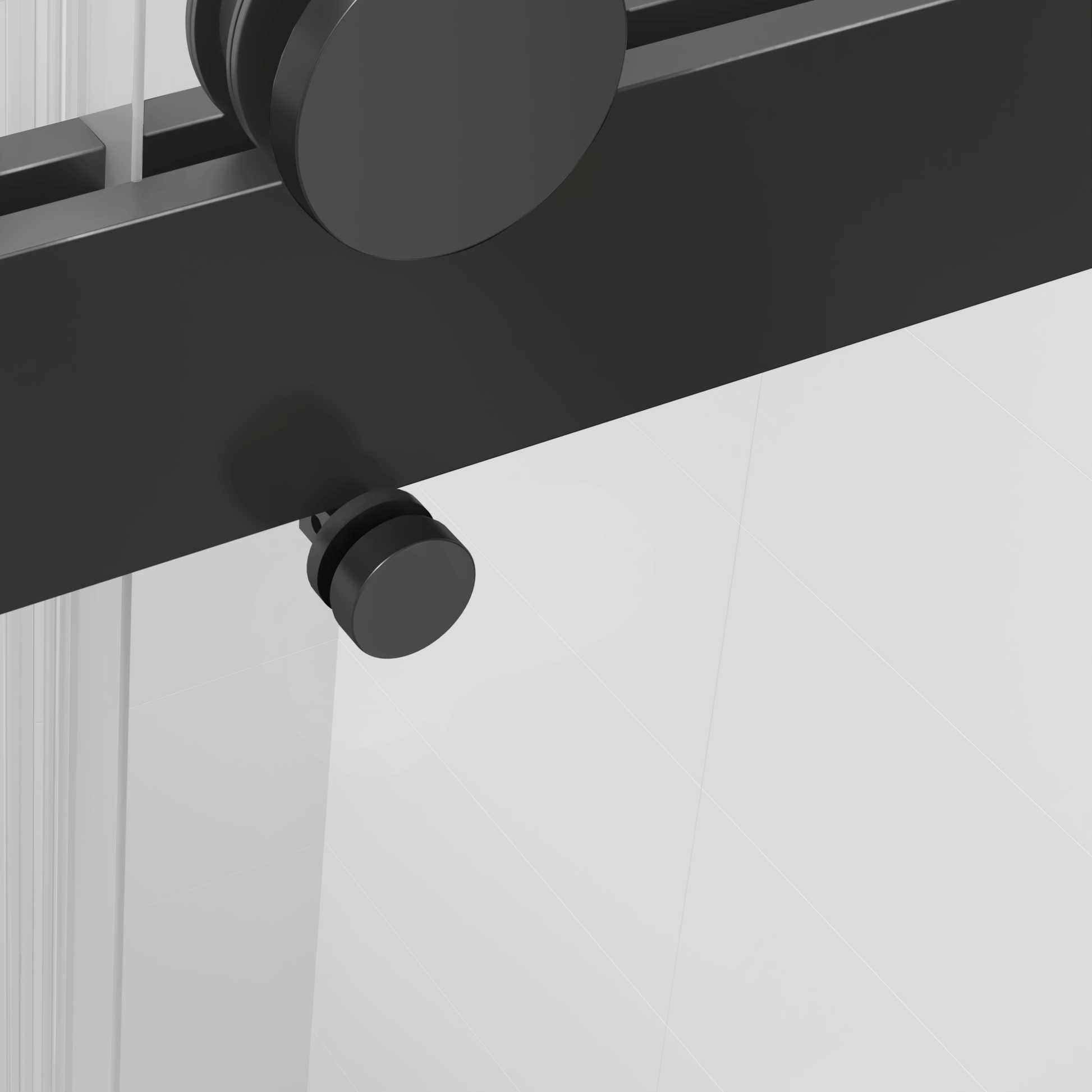 Rollers For Shower Door Only, Rollers In Matte Black 22D03P02Mb 1 Matte Black Stainless Steel