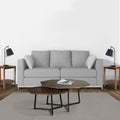 35, 28 Inch 2 Piece Nesting Coffee Table Set, Octagon Top, Mango Wood, Brown And Black Brown Solid Wood