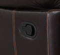 Leather Air Recliining Chair Brown Foam Leather