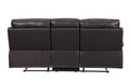 Leather Air Recliining Sofa Brown Foam Leather