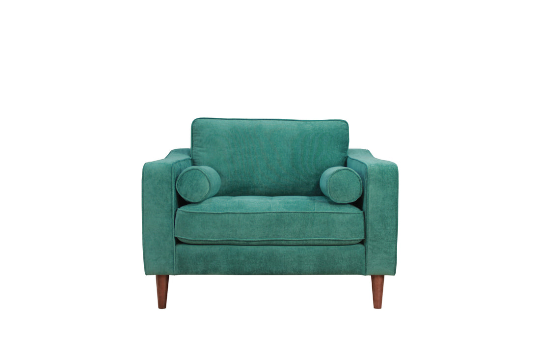 Anderson Chair Turquoise Green Upholstered