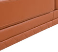 Top Grain Italian Leather Sofa Camel Foam Leather