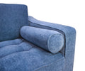 Anderson Chair Denim Blue Blue Upholstered