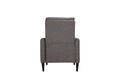 Molson Pushback Recliner Chair Carbon Black Gunmetal Black Upholstered