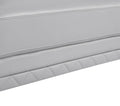 Top Grain Italian Leather Loveseat Light Gray Foam Leather