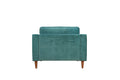 Anderson Chair Turquoise Green Upholstered