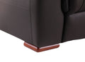 Reclining Modern Leather Air Upholstered Chair Brown Foam Leather