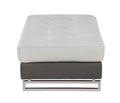 Genuine Leather Sectional Gray Foam Leather