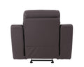 Reclining Modern Leather Air Upholstered Chair Brown Foam Leather