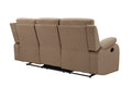 Transitional Microfiber Fabric Sofa Beige Foam Fabric