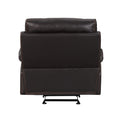 Leather Air Recliining Chair Brown Foam Leather