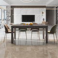 Albany 63 Inches Solid Wood Dining Table For 6, Small Kitchen Table, Dinner Table, Breakfast Table Gray Solid Wood