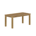 Albany 63 Inches Solid Wood Dining Table For 6, Small Kitchen Table, Dinner Table, Breakfast Table Walnut Solid Wood