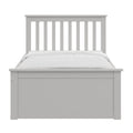 Gray Twin Trundle Bed, Heavy Duty Malibu Solid Wood Bed Frame With Twin Size Pull Out Toddler Trundle Bed For Kids Gray Solid Wood