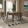 Albany 63 Inches Solid Wood Dining Table For 6, Small Kitchen Table, Dinner Table, Breakfast Table Espresso Solid Wood