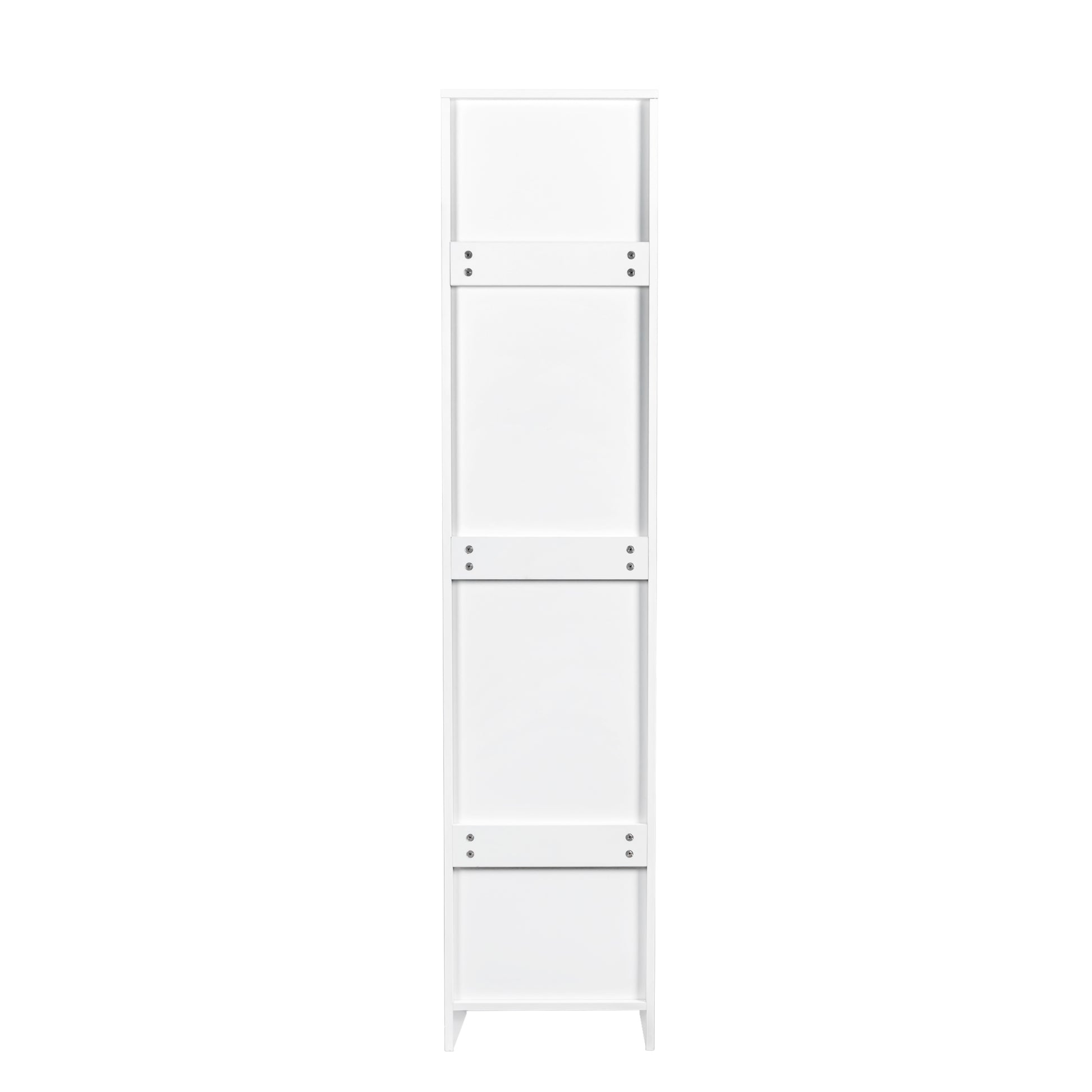 Stackable Wall Mounted Storage Cabinet, 15.75" D X 15.75" W X 70.87" H, White White Mdf