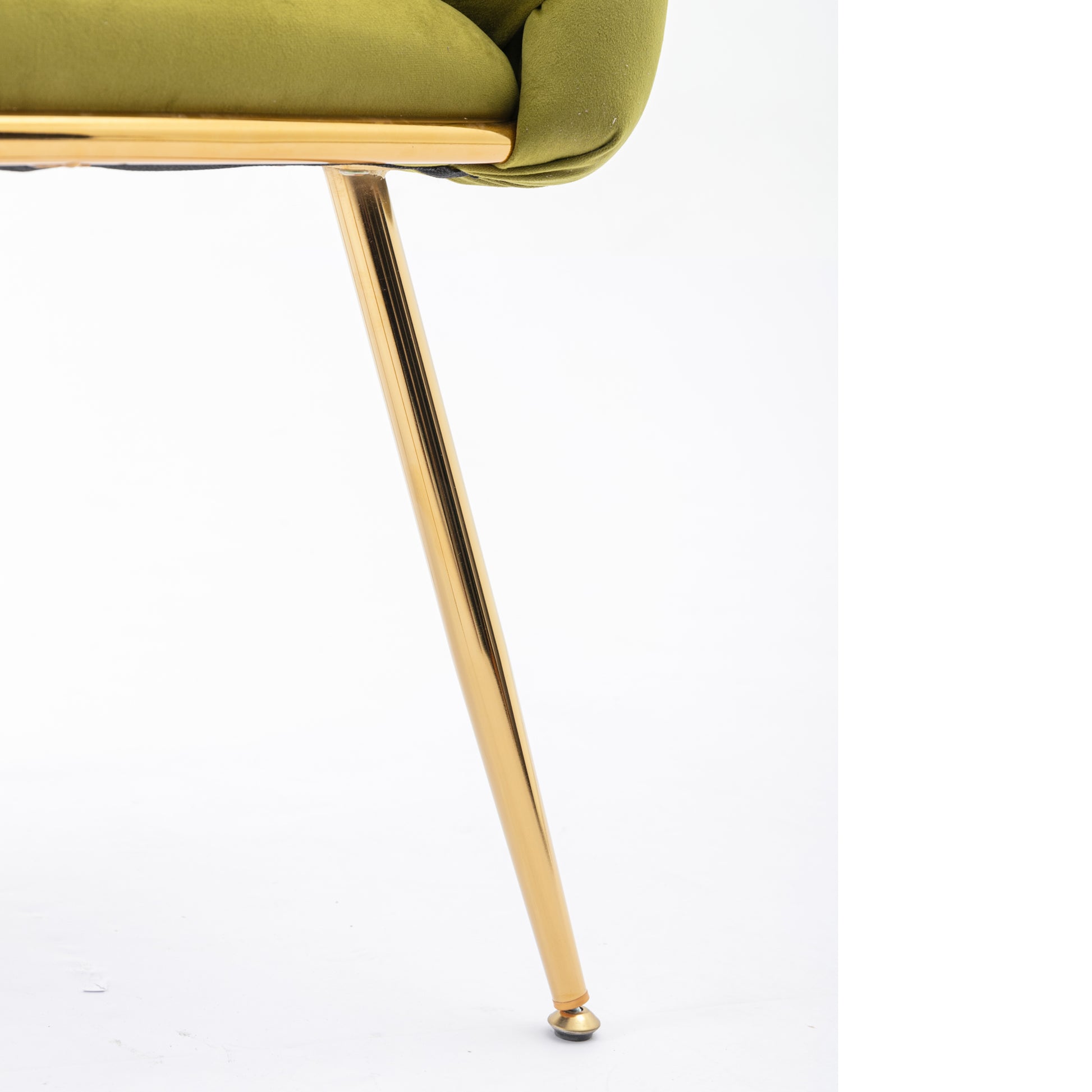Luxury Modern Simple Leisure Velvet Single Sofa Chair Bedroom Lazy Person Household Dresser Stool Manicure Table Back Chair Olive Green Olive Green Velvet