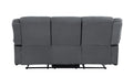 Transitional Microfiber Fabric Upholstered Sofa Gray Foam Fabric